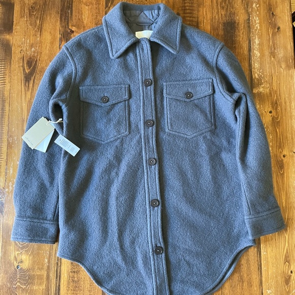 Aritzia Jackets & Blazers - NWT Aritzia Wilfred Ganna Shirt Jacket 100% Merino Wool